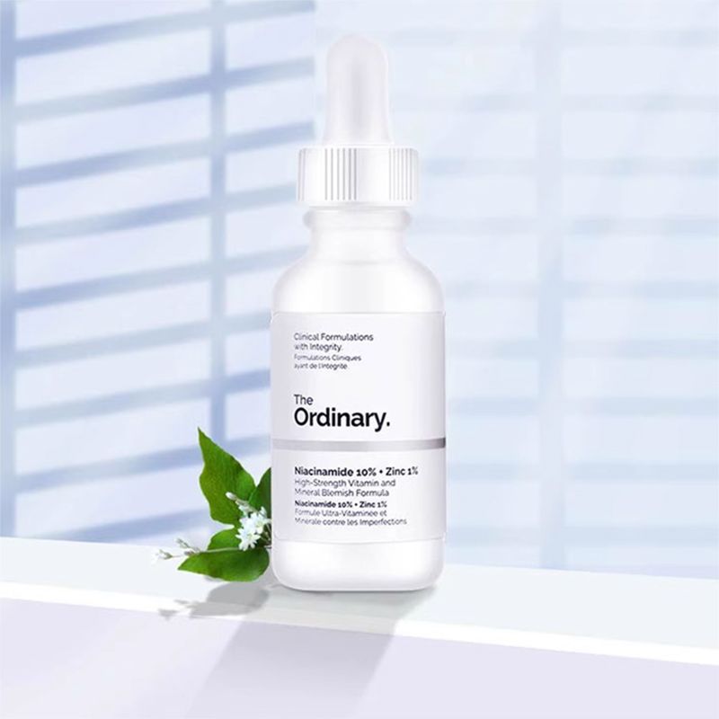 【Bonded Straight Hair】The Ordinary10%Nicotinamide+1%Zinc Essence Brightens and Lightens Acne Scars30ml