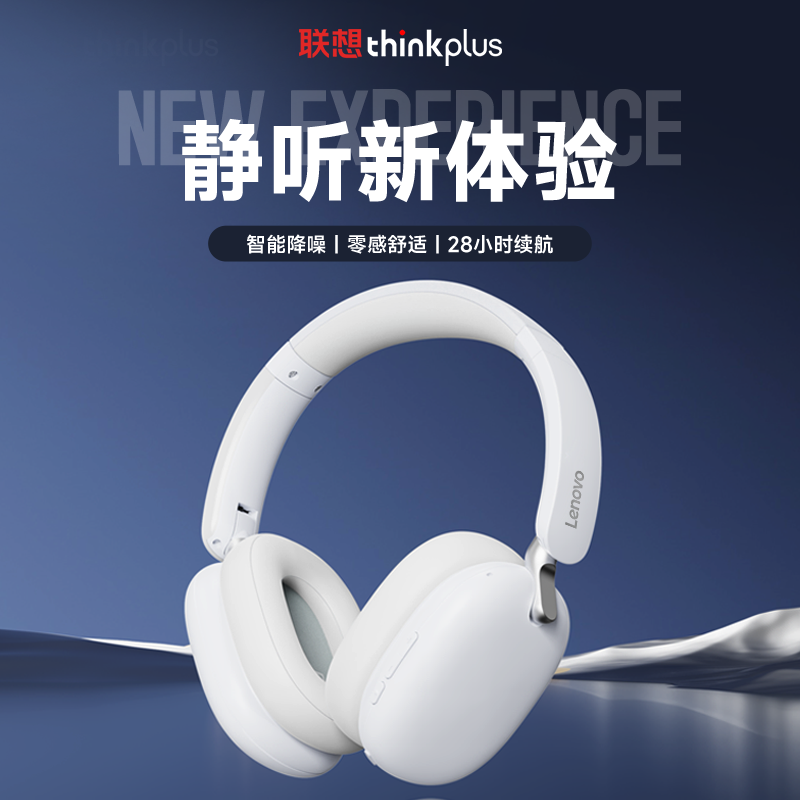 Lenovo TH60Bluetooth Headset Active Noise Cancelling High-Quality Sound Gaming Positioning Long Battery Life Computer Headset for Men