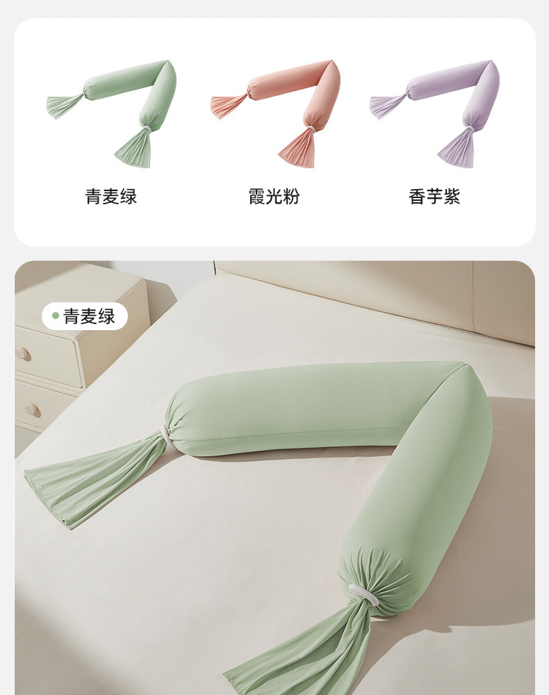 October Crystal Pregnancy Pillow Waist Support Belly Support Multifunctional Side Sleeping Side Lying Hugging Pillow Pregnancy Sleeping Maternity Waist Pillow Cushion