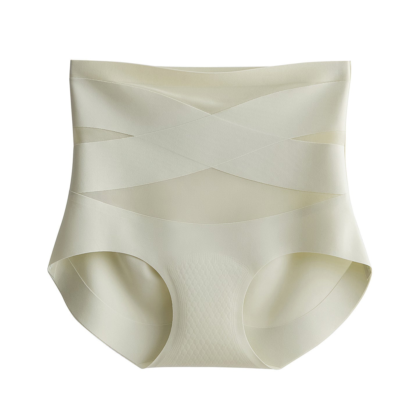 Cerotich7A Antibacterial Seamless Peach Hip Lift Tummy Control Women's High Waist Underwear Modal Crotch Triangle Panties