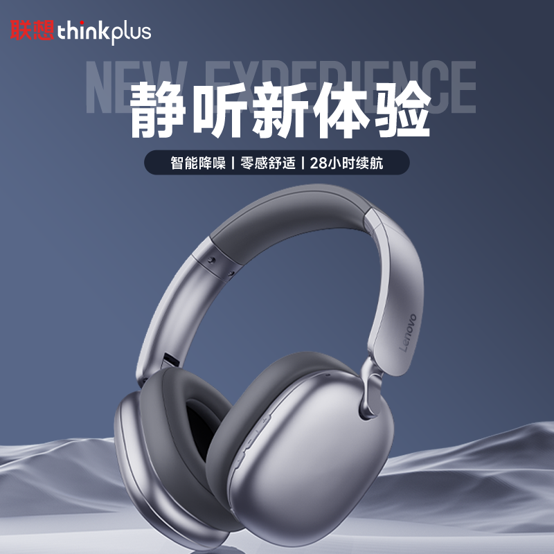 Lenovo TH60Bluetooth Headset Active Noise Cancelling High-Quality Sound Gaming Positioning Long Battery Life Computer Headset for Men