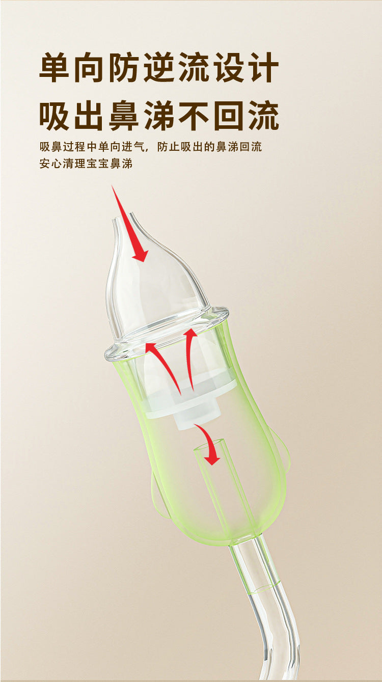 Boobie Bear Infant Hand-Pulled Negative Pressure Nasal Aspirator Nose Mucus Nose Feces Tool Newborn Home Baby Children Anti-Reflux