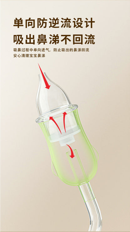 Boobie Bear Infant Hand-Pulled Negative Pressure Nasal Aspirator Nose Mucus Nose Feces Tool Newborn Home Baby Children Anti-Reflux