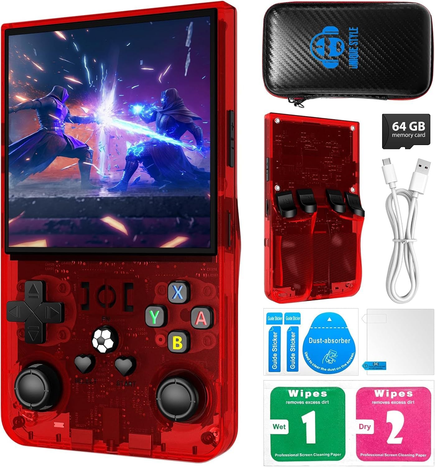 Cross-Border R36MAX Open Source Handheld Game Console4.0Large Screen HD Retro Portable Device PSP Game Console