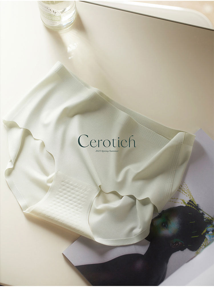 Cerotich Traceless3D Peach Hip Silk Panties for Women, Lightweight Barely-There Feel, Antibacterial Crotch, Anti-Exposure Briefs