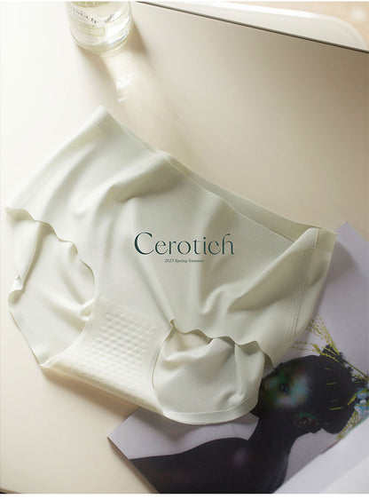 Cerotich Traceless3D Peach Hip Silk Panties for Women, Lightweight Barely-There Feel, Antibacterial Crotch, Anti-Exposure Briefs