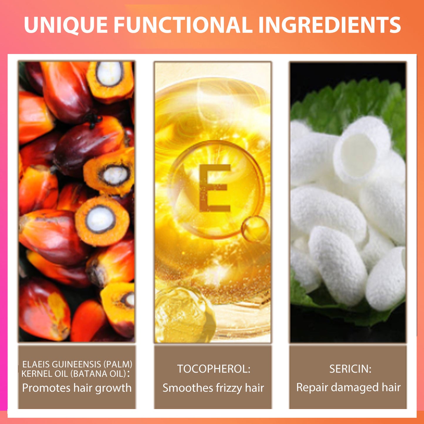 Batana Oil for Hair Growth Batahana Oil Conditioner Moisturizing Repair Strengthening Anti-Hair Loss Dense Hair