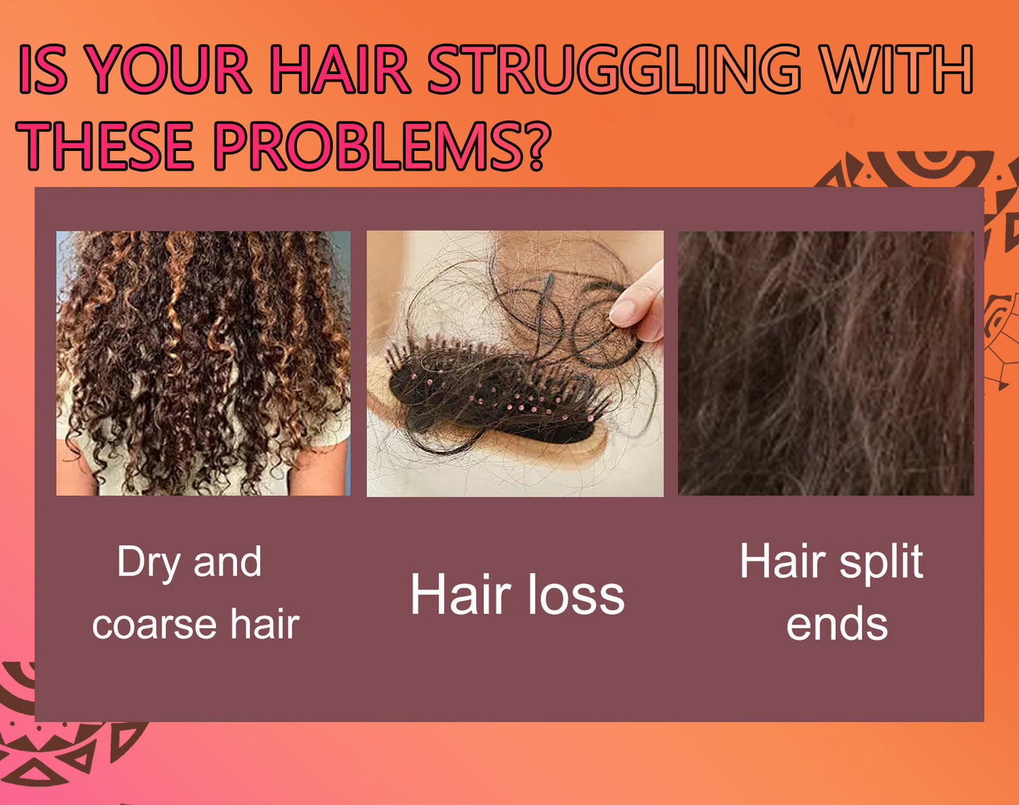 Batana Oil for Hair Growth Batahana Oil Conditioner Moisturizing Repair Strengthening Anti-Hair Loss Dense Hair