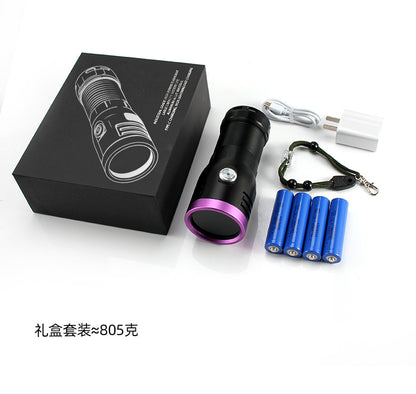 High Power365nm Black light bulb UV Black Mirror Scorpion Charging Fluorescent Detection Ultraviolet led Flashlight Processing
