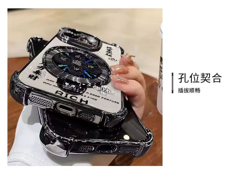 Fengshengshuiqi Gyroscope Stand Compatible with Dingqiao M40Mobile Phone Case Soft Case Men and Women New All-inclusive Anti-fall Creative Tide