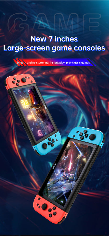New X80Game Console7Inch PSP Handheld Console High Definition Large Screen with Card Slot GBA Classic Arcade Convenient Handheld Console