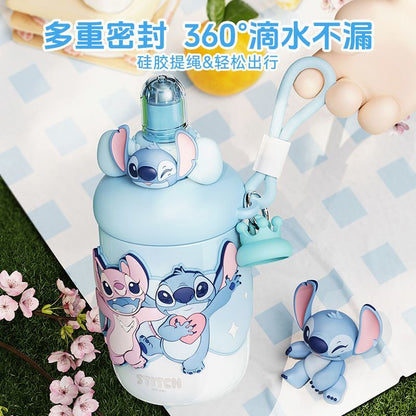 Aikes Disney Stitch Summer Children's Girls High-Value Water Cup Student-Specific Compact Portable Water Cup