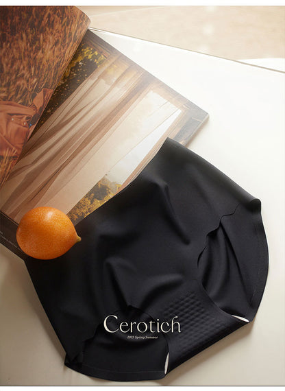 Cerotich Traceless3D Peach Hip Silk Panties for Women, Lightweight Barely-There Feel, Antibacterial Crotch, Anti-Exposure Briefs