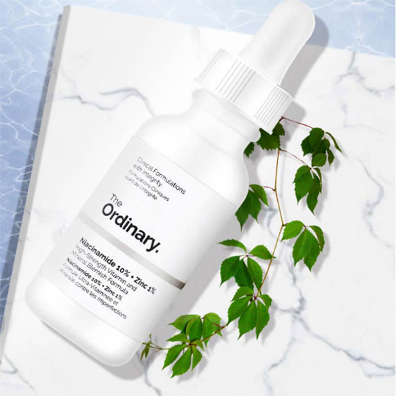 【Bonded Straight Hair】The Ordinary10%Nicotinamide+1%Zinc Essence Brightens and Lightens Acne Scars30ml