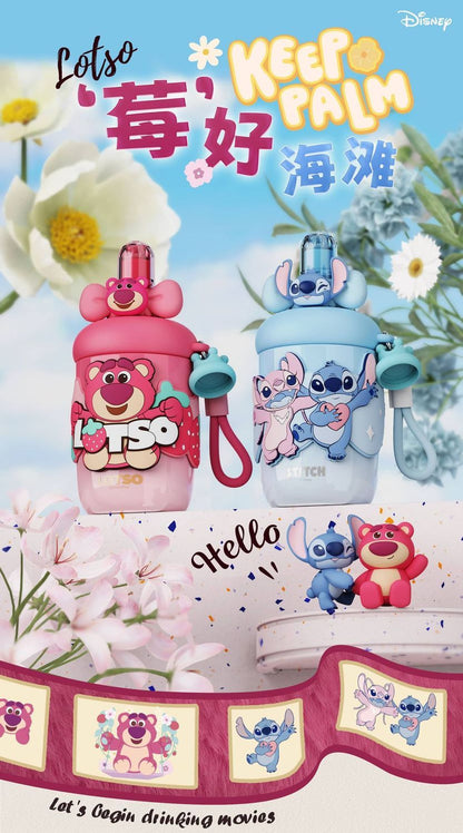 Aikes Disney Stitch Summer Children's Girls High-Value Water Cup Student-Specific Compact Portable Water Cup