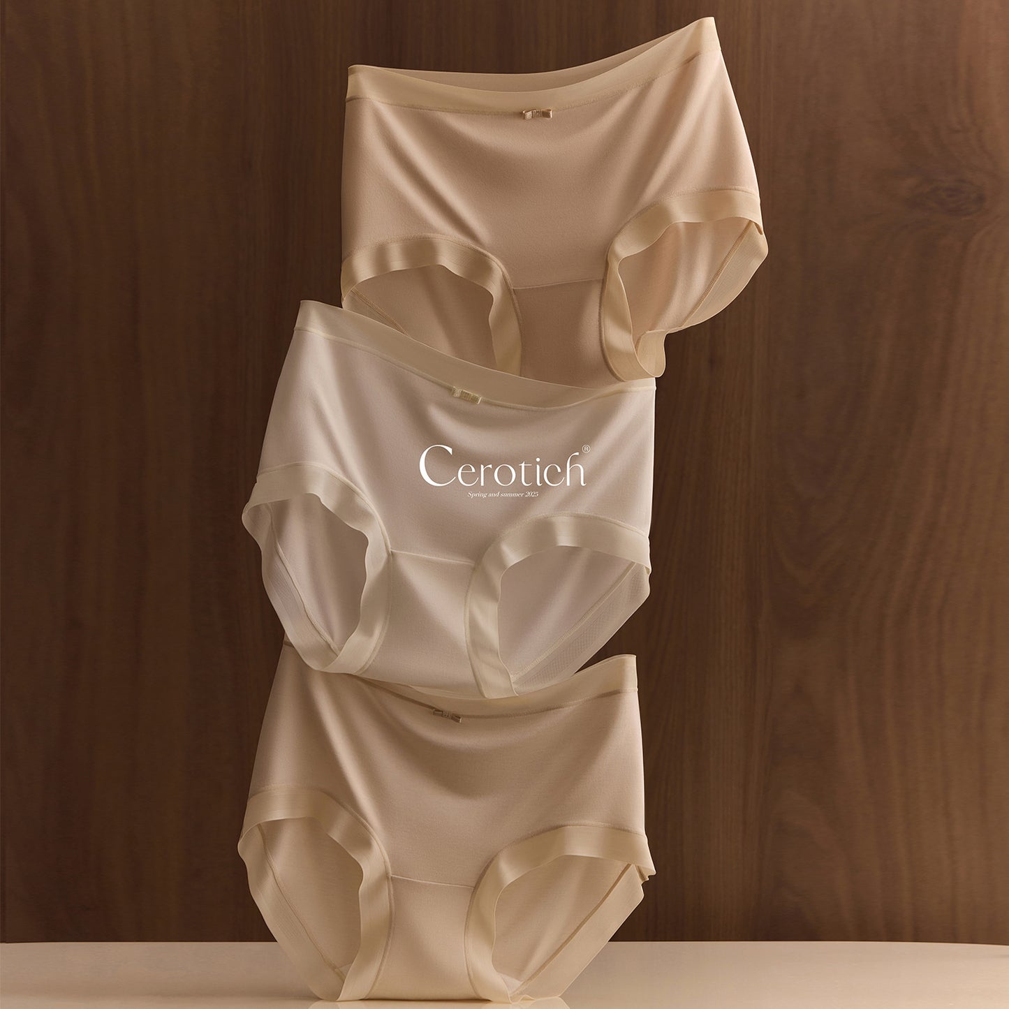 Cerotich 80S Ultra-fine Mulberry Silk Barely-there Feel Women's Underwear Modal Comfortable Solid Color Anti-exposure Briefs