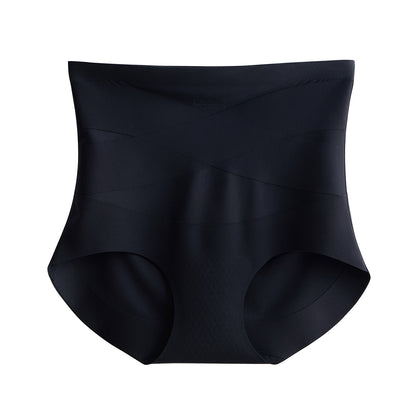 Cerotich7A Antibacterial Seamless Peach Hip Lift Tummy Control Women's High Waist Underwear Modal Crotch Triangle Panties