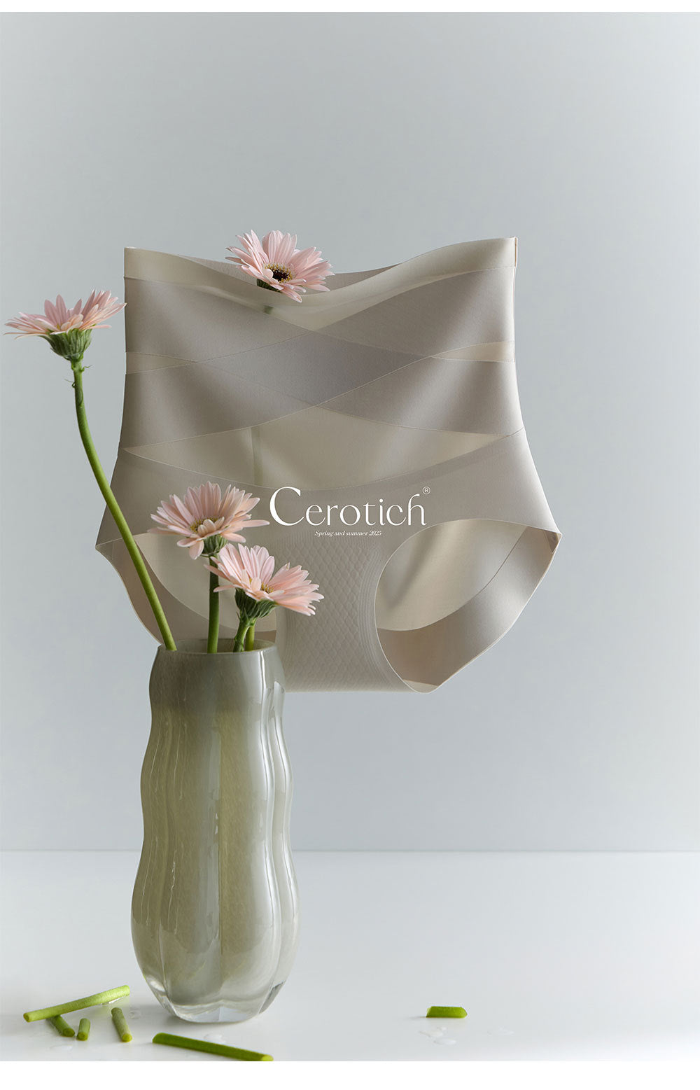 Cerotich7A Antibacterial Seamless Peach Hip Lift Tummy Control Women's High Waist Underwear Modal Crotch Triangle Panties