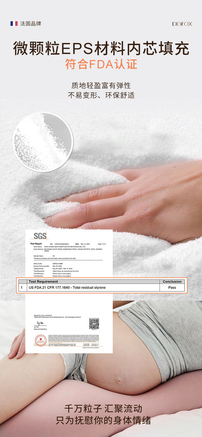 Pregnancy pillow eps Particle Filled Pregnancy Pillow Silicone Buckle Adjustable Nursing Pillow Waist Support Belly Support Pregnancy Pillow