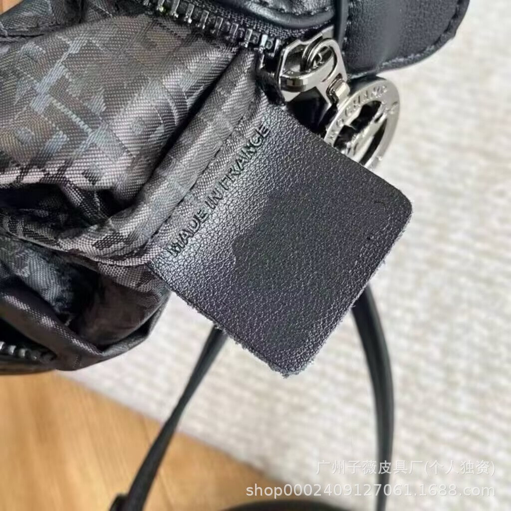 New Longchamp Xtra Mini Dumpling Bag Cowhide Shoulder Crossbody Bag Women's Bag mini Handheld Crossbody Dumpling Bag
