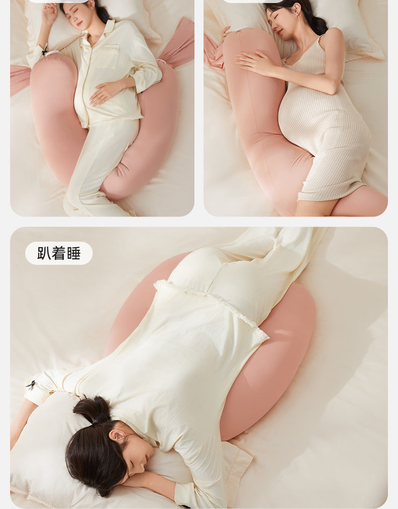 October Crystal Pregnancy Pillow Waist Support Belly Support Multifunctional Side Sleeping Side Lying Hugging Pillow Pregnancy Sleeping Maternity Waist Pillow Cushion