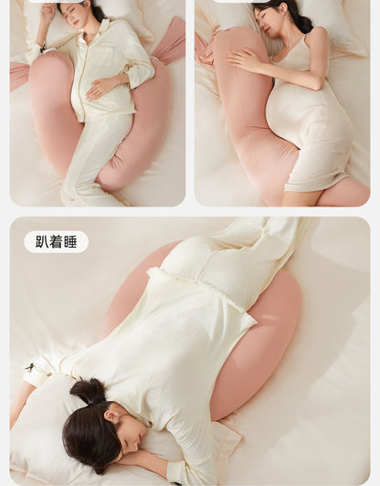October Crystal Pregnancy Pillow Waist Support Belly Support Multifunctional Side Sleeping Side Lying Hugging Pillow Pregnancy Sleeping Maternity Waist Pillow Cushion