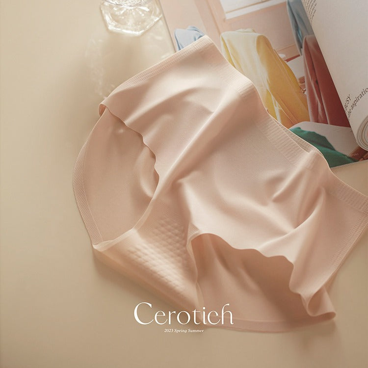 Cerotich Traceless3D Peach Hip Silk Panties for Women, Lightweight Barely-There Feel, Antibacterial Crotch, Anti-Exposure Briefs