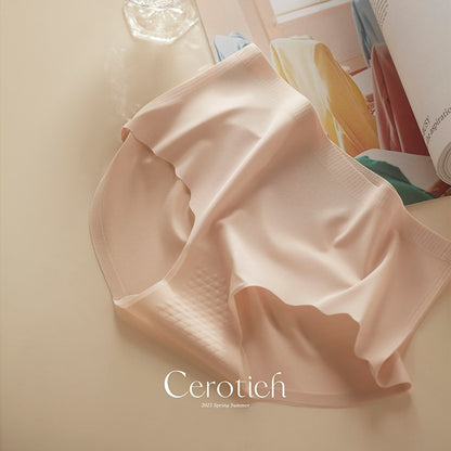 Cerotich Traceless3D Peach Hip Silk Panties for Women, Lightweight Barely-There Feel, Antibacterial Crotch, Anti-Exposure Briefs