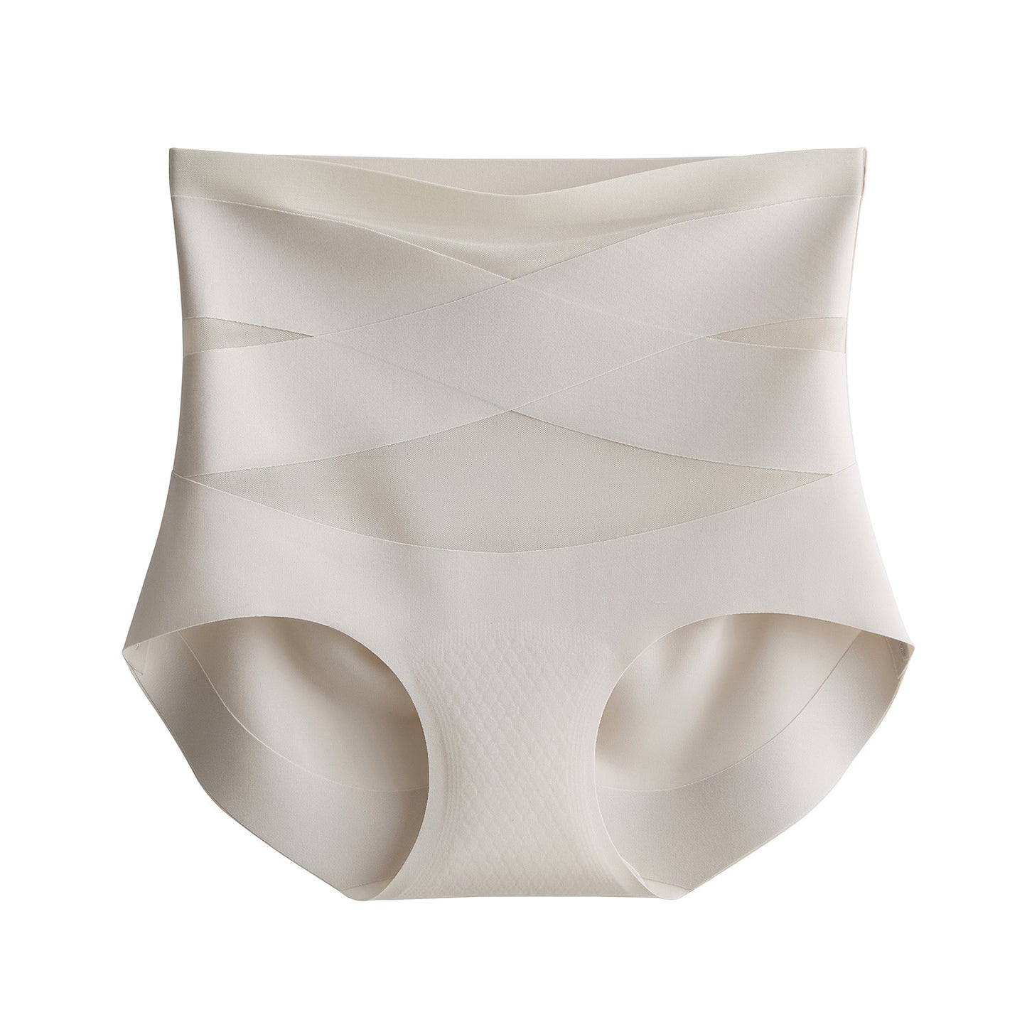Cerotich7A Antibacterial Seamless Peach Hip Lift Tummy Control Women's High Waist Underwear Modal Crotch Triangle Panties