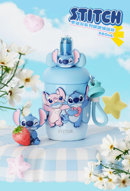 Aikes Disney Stitch Summer Children's Girls High-Value Water Cup Student-Specific Compact Portable Water Cup