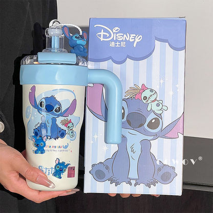 Disney Genuine Stitch Insulated Cup2025New Women's Ice Cup Water Cup Straw Large Capacity Birthday Gift