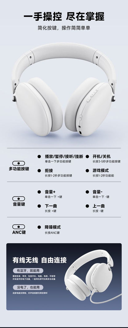 Lenovo TH60Bluetooth Headset Active Noise Cancelling High-Quality Sound Gaming Positioning Long Battery Life Computer Headset for Men