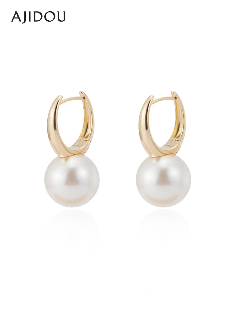 AJIDOU Ajidou Earrings for Women Pearl Studs Same Style as in Stores Fashionable Stud Accessories Versatile Pearl Ear Jewelry