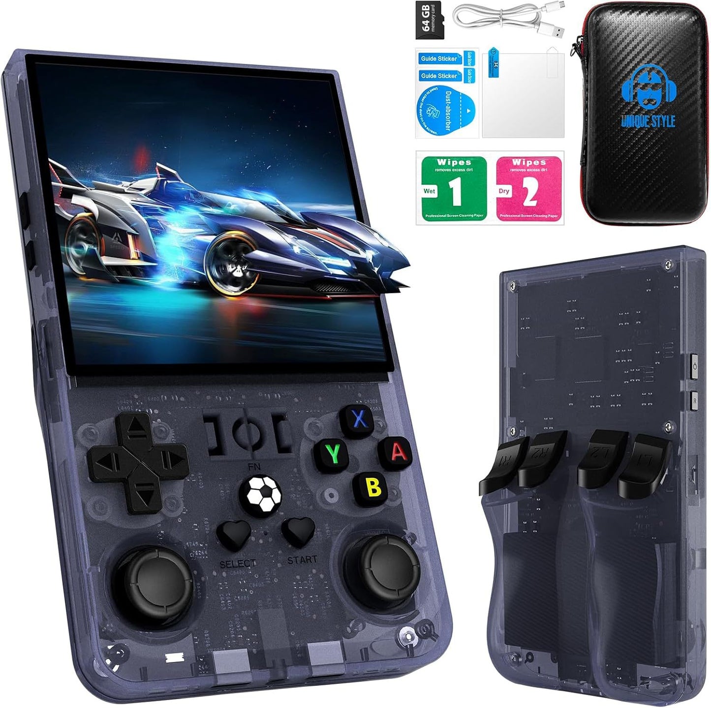 Cross-Border R36MAX Open Source Handheld Game Console4.0Large Screen HD Retro Portable Device PSP Game Console