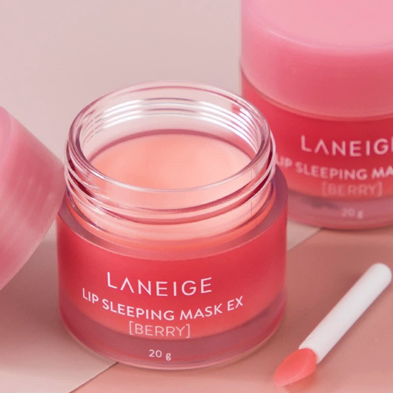 Korean Lan Zhi Lip Mask20g Night Repair Moisturizing Lip Balm3g Moisturizing and Hydrating Strawberry Jelly Lip Mask