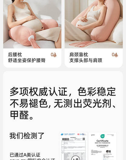 October Crystal Pregnancy Pillow Waist Support Belly Support Multifunctional Side Sleeping Side Lying Hugging Pillow Pregnancy Sleeping Maternity Waist Pillow Cushion