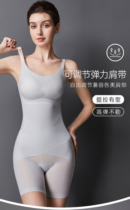 Summer Ultra-Thin Nude Shaping Bodysuit No Bra Needed Seamless Breathable Tummy Control Butt Lift Body Shaping Tight Bodysuit