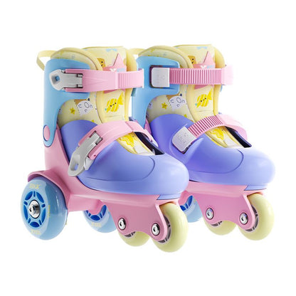 Xtep Roller Skates for Toddlers Boys and Girls Beginner Kids Roller Shoes3Years Old2Children's Double Row Roller Skates