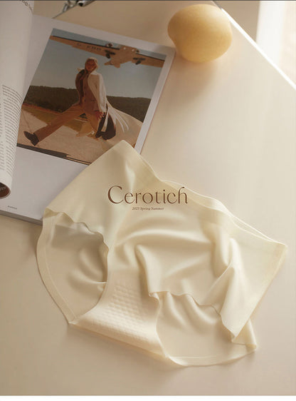 Cerotich Traceless3D Peach Hip Silk Panties for Women, Lightweight Barely-There Feel, Antibacterial Crotch, Anti-Exposure Briefs