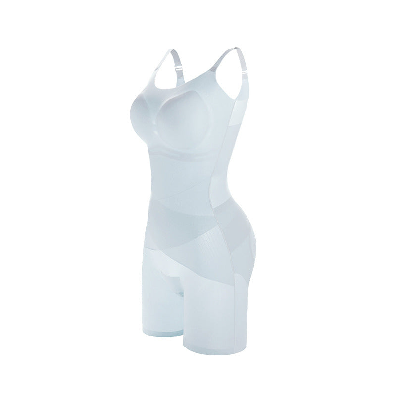 Summer Ultra-Thin Nude Shaping Bodysuit No Bra Needed Seamless Breathable Tummy Control Butt Lift Body Shaping Tight Bodysuit