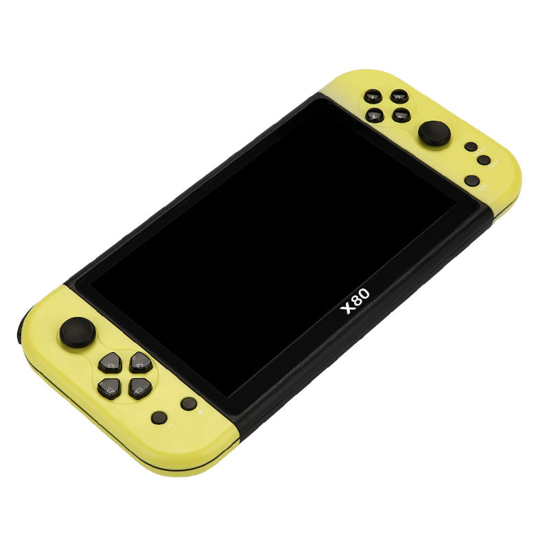 New X80Game Console7Inch PSP Handheld Console High Definition Large Screen with Card Slot GBA Classic Arcade Convenient Handheld Console