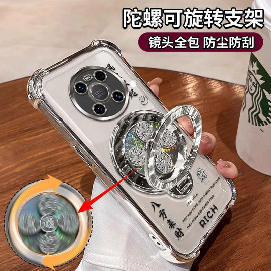 Fengshengshuiqi Gyroscope Stand Compatible with Dingqiao M40Mobile Phone Case Soft Case Men and Women New All-inclusive Anti-fall Creative Tide
