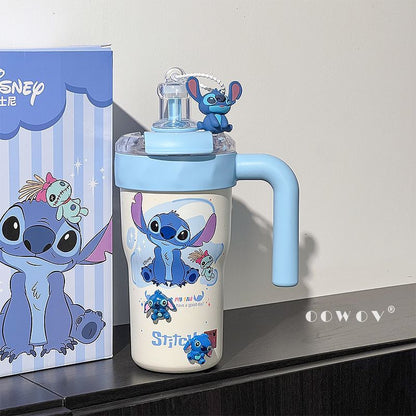 Disney Genuine Stitch Insulated Cup2025New Women's Ice Cup Water Cup Straw Large Capacity Birthday Gift