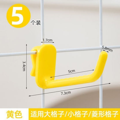 New Universal Mesh Grid Hooks Iron Wire Mesh Diamond Grid Hooks Supermarket Night Market Display Hooks