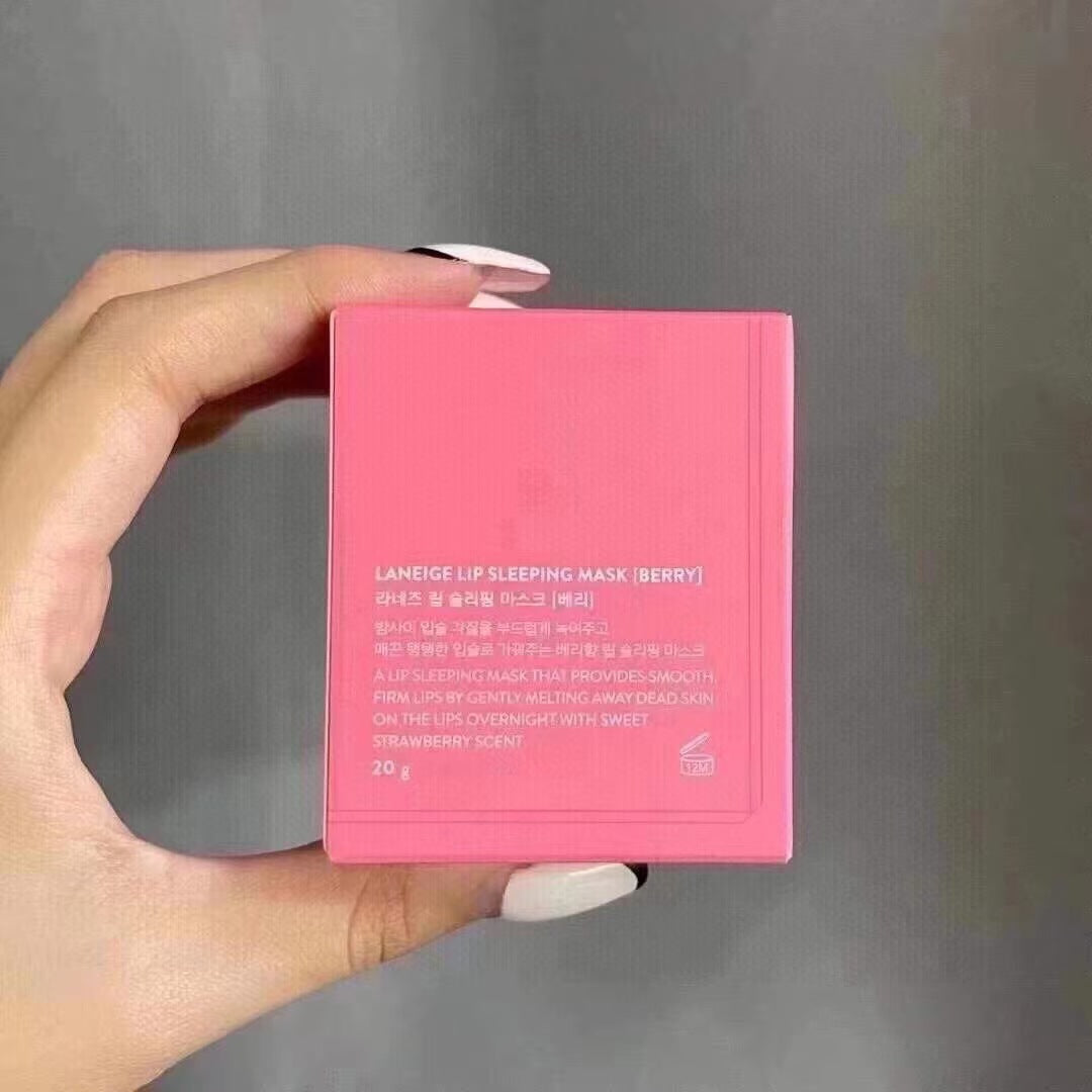 Korean Lan Zhi Lip Mask20g Night Repair Moisturizing Lip Balm3g Moisturizing and Hydrating Strawberry Jelly Lip Mask