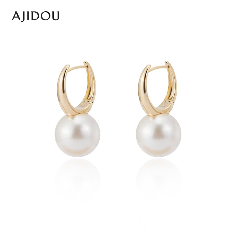 AJIDOU Ajidou Earrings for Women Pearl Studs Same Style as in Stores Fashionable Stud Accessories Versatile Pearl Ear Jewelry