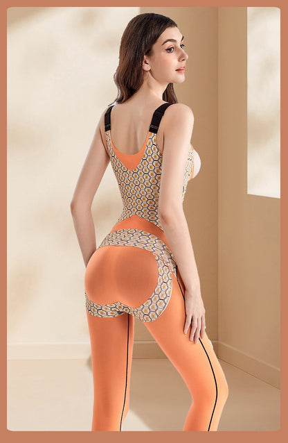 Autumn Winter New Push Up Tummy Control Hip Lift Bodysuit Extended Version Front Button Back Support Design Zero Pressure Light Shaping Garment