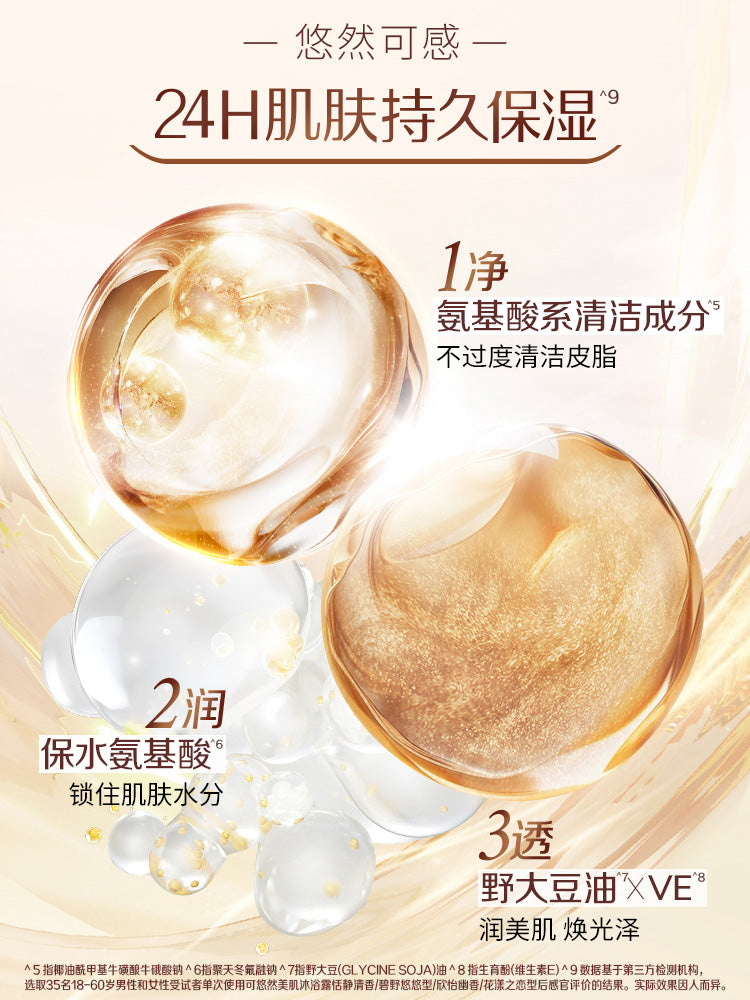 【Ding Yuxi Same Style】Keyouran Shower Gel for Men Family Pack Women Large Yellow Bottle Shower Lotion Fragrance Foam