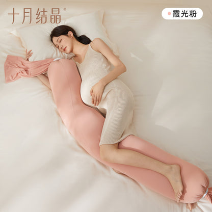 October Crystal Pregnancy Pillow Waist Support Belly Support Multifunctional Side Sleeping Side Lying Hugging Pillow Pregnancy Sleeping Maternity Waist Pillow Cushion