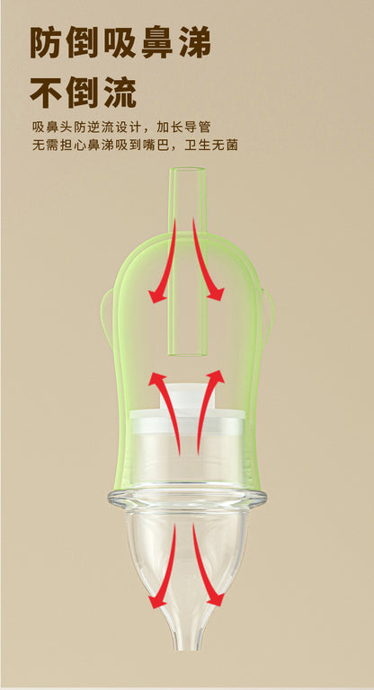 Boobie Bear Infant Hand-Pulled Negative Pressure Nasal Aspirator Nose Mucus Nose Feces Tool Newborn Home Baby Children Anti-Reflux
